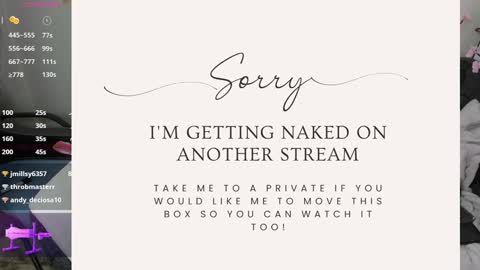Snapshot of aimee_jay94 chatting on February 6, 5:03 am Aimee Jay online show from February 6, 5:03 am