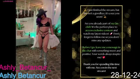 Ashly Betancur  online show from December 28, 6:06 am
