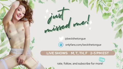Beck the tongue online show from September 12, 10:12 pm