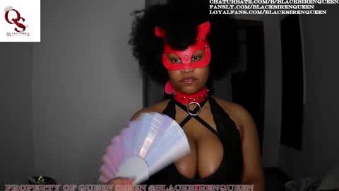 Snapshot of blacksirenqueen chatting on February 23, 8:17 am Queen Siren online show from February 23, 8:17 am