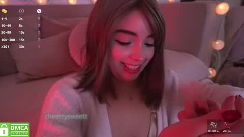 Snapshot of cheerrysweett chatting on February 3, 3:53 am Baby Cherry online show from February 3, 3:53 am