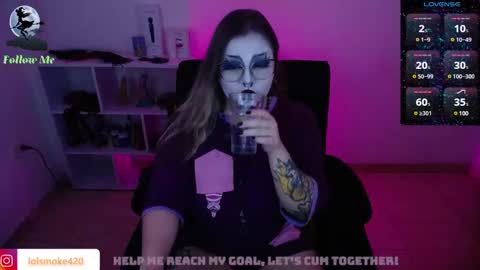 Snapshot of destroyall420 chatting on February 15, 2:15 am Lola Bdsm and fries online show from February 15, 2:15 am