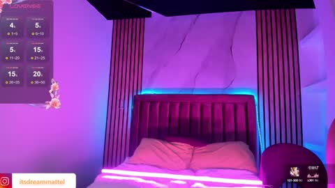 Snapshot of dreammatell_ chatting on February 7, 6:24 am Dream Matell online show from February 7, 6:24 am