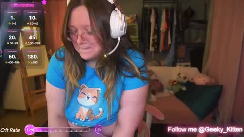 Snapshot of geeky_kitten chatting on February 9, 9:05 am Geeky Kitten Leina - online show from February 9, 9:05 am
