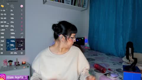 Snapshot of karla__1 chatting on January 12, 5:45 am Ill be on at sunday see u Lynn Could u help me to reach 100 Thmbs upp plssss Independent girl 3 online show from January 12, 5:45 am