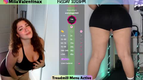 Snapshot of milavalentinax chatting on September 20, 2:03 am Mila Valentina online show from September 20, 2:03 am