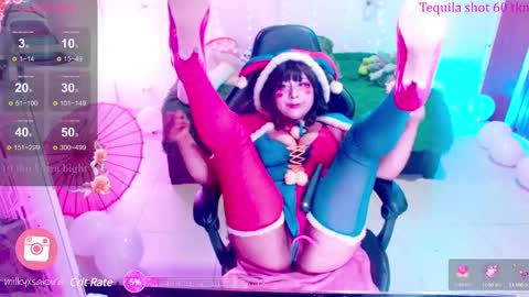 Snapshot of milkysakura chatting on February 17, 3:47 am Abby Lilia online show from February 17, 3:47 am