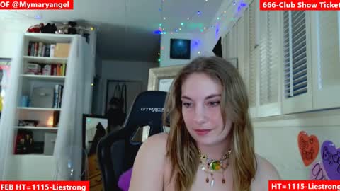 Snapshot of mymaryangel chatting on February 7, 1:25 am mymaryangel online show from February 7, 1:25 am