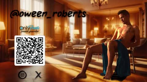 Snapshot of oween_roberts chatting on February 9, 2:07 pm Oween online show from February 9, 2:07 pm
