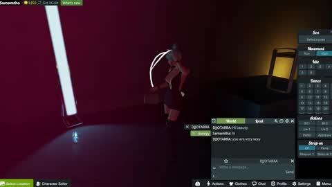 Snapshot of samanthaguadas chatting on March 7, 4:34 am Samantha online show from March 7, 4:34 am