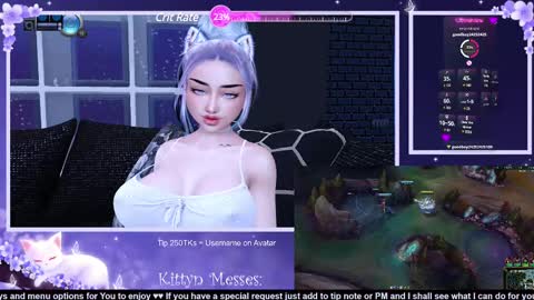 Snapshot of sassykittyn chatting on February 11, 6:30 am Sassy Sami Kittyn online show from February 11, 6:30 am
