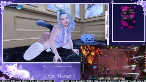 Snapshot of sassykittyn chatting on February 25, 8:47 am Sassy Sami Kittyn online show from February 25, 8:47 am