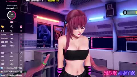 Snapshot of skyeanette chatting on September 20, 1:19 am SkyeAnette online show from September 20, 1:19 am