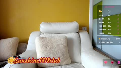 Snapshot of sunshine1818club chatting on February 27, 10:11 am Angela Sunshine1818club online show from February 27, 10:11 am