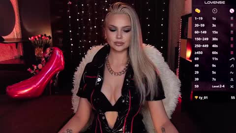 Snapshot of sunshine_vibes chatting on December 8, 12:57 am Mistress Molly online show from December 8, 12:57 am