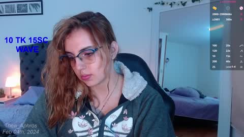 Snapshot of thea_aphros chatting on February 4, 9:52 pm Diosa Afrodita online show from February 4, 9:52 pm