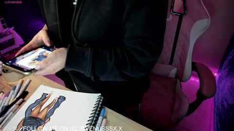 Snapshot of venussx_x chatting on January 23, 4:41 am Venus MY BDAY 29 SEPT online show from January 23, 4:41 am