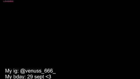 Snapshot of venussx_x chatting on September 8, 5:01 pm Venus MY BDAY 29 SEPT online show from September 8, 5:01 pm