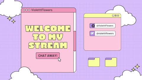 Violet Flowers online show from March 9, 1:48 pm